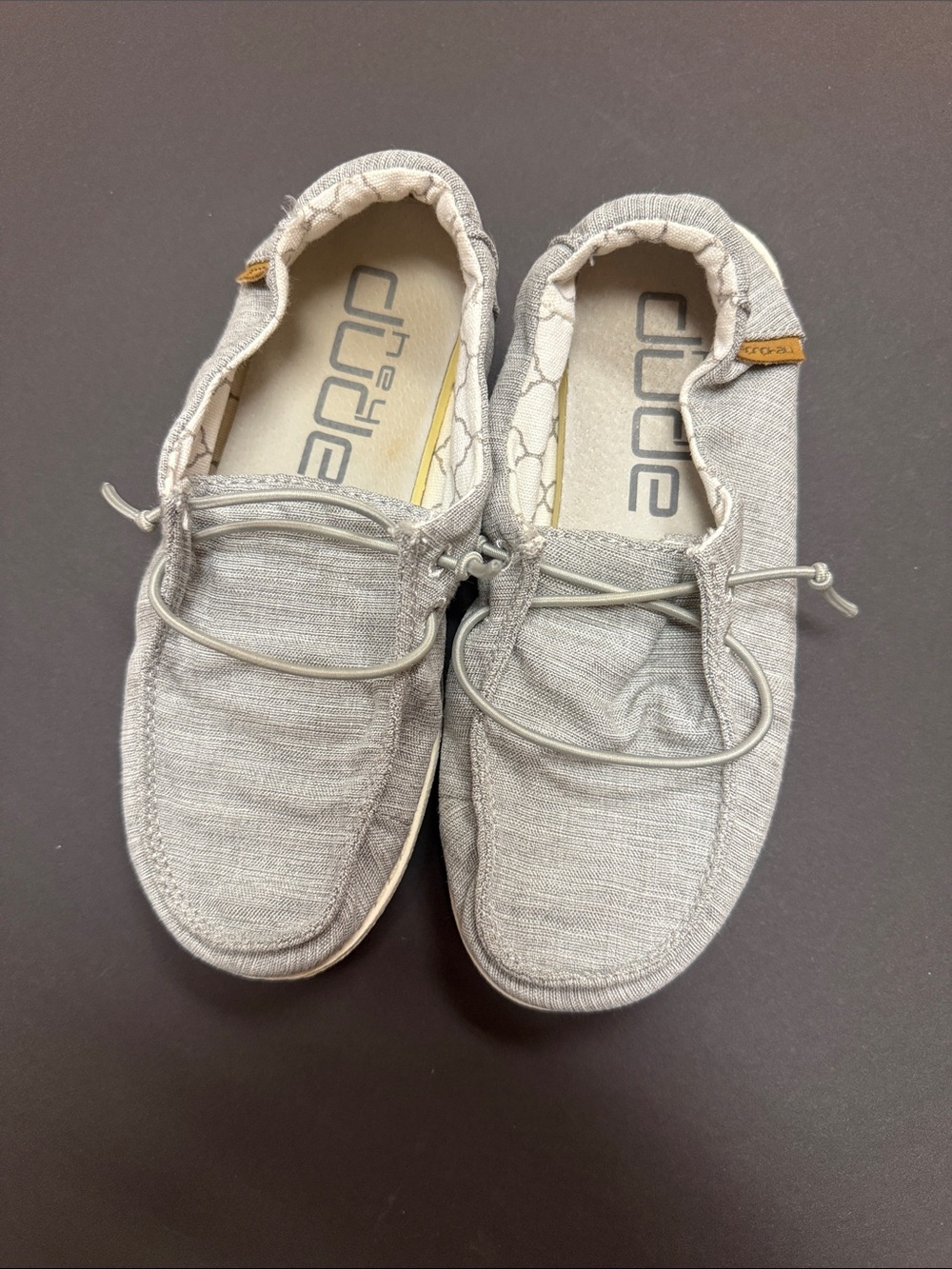 Hey Dude Light Gray Slip-On Loafers